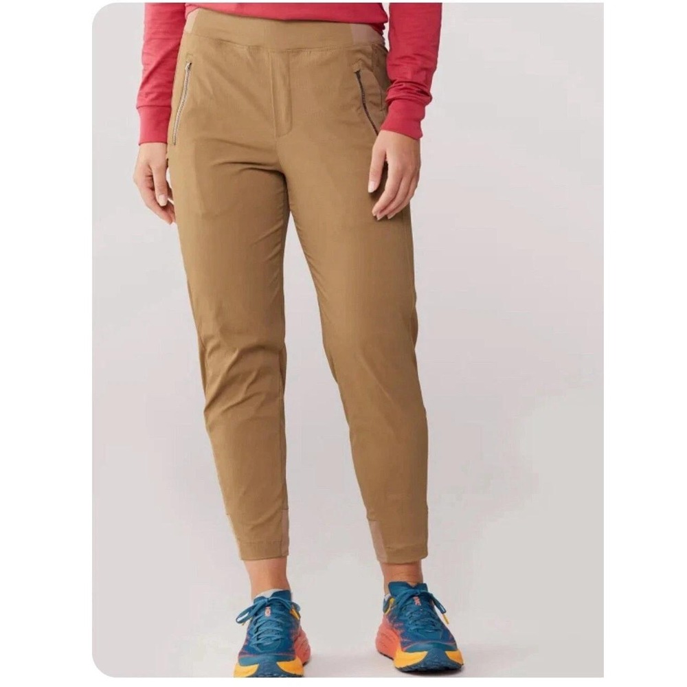 Athleta Trekkie North Jogger-Cattail Brown Sz 12 Gorpcore Ripstop Activewear